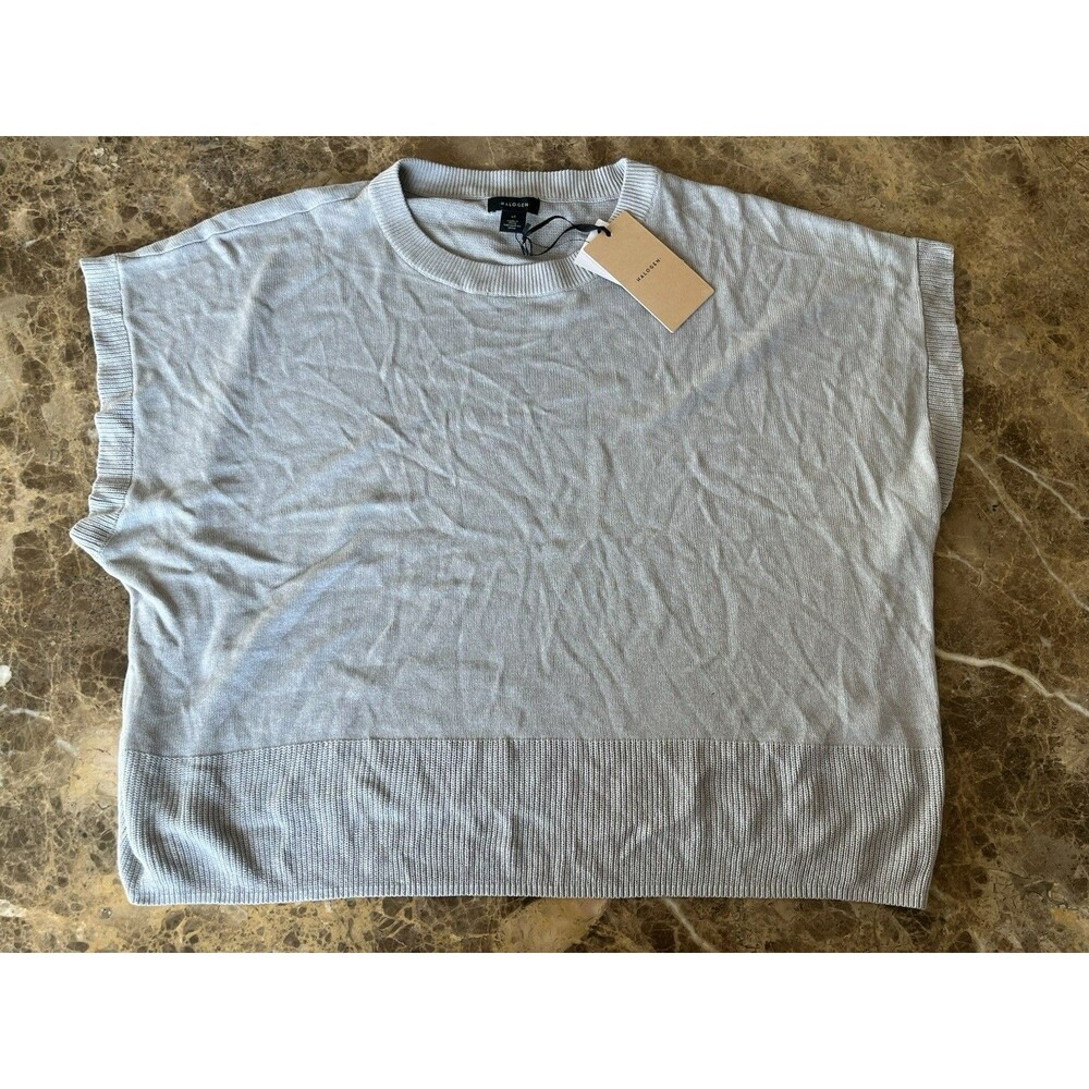 Halogen Sweater XL BLUE‎ Crewneck Sleeveless